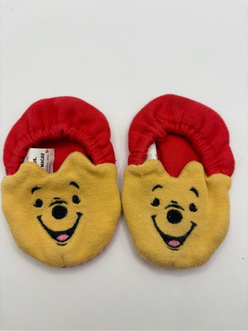 Vintage Winnie The Pooh Slippers Unisex Infant Baby Soft Pull-on Slipper Socks